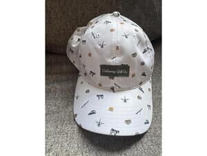 Callaway Golf Co. White Hat Cow Cheese Golf Cart Novelty Allover Print